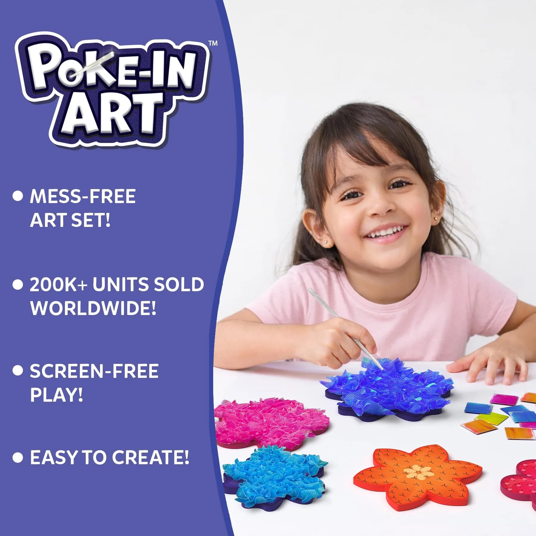 Skillmatics Poke-in Art Flower Bouquet Craft Kit | Mess-Free Fun for Kids Ages 4-9 - view 2