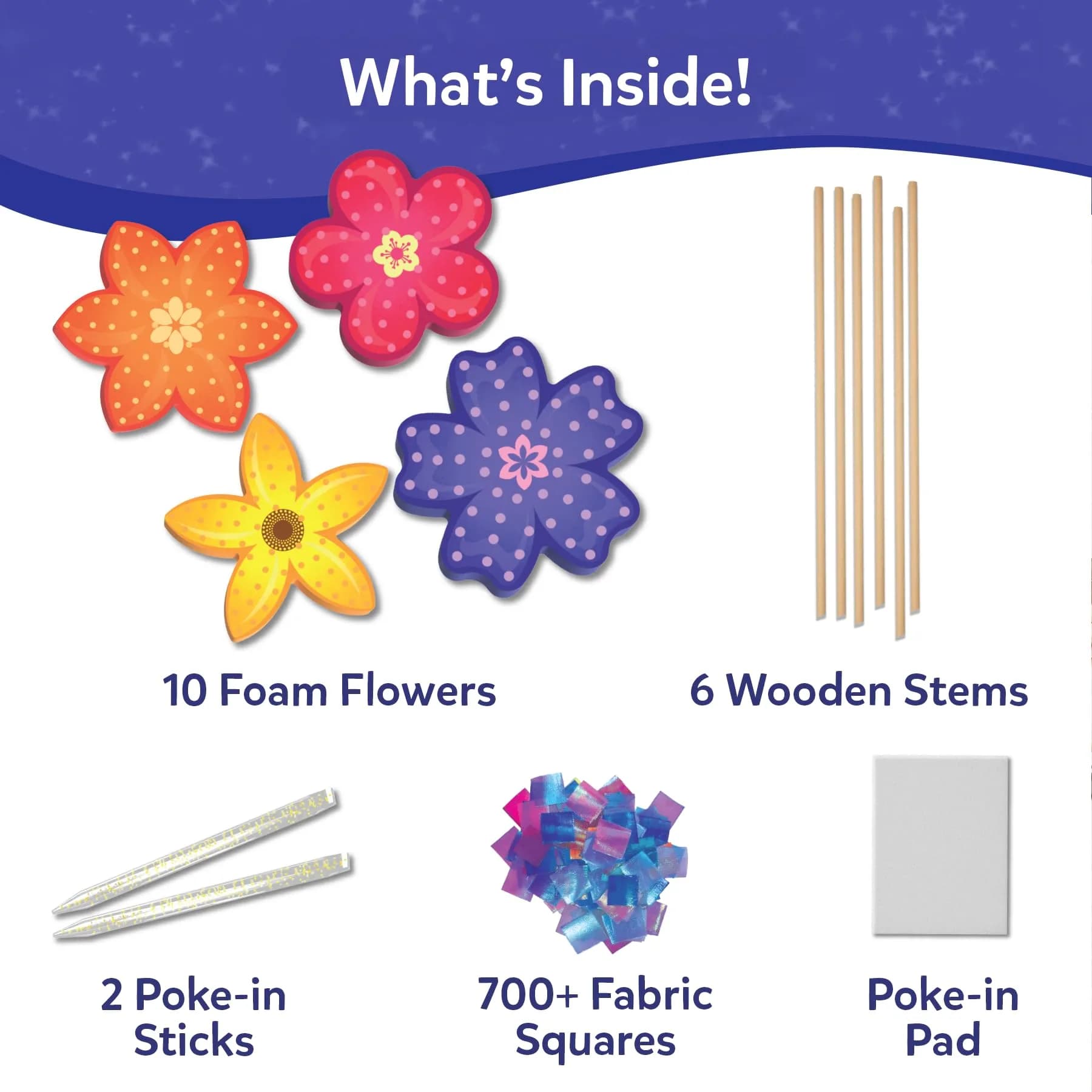 Skillmatics Poke-in Art Flower Bouquet Craft Kit | Mess-Free Fun for Kids Ages 4-9 - view 3