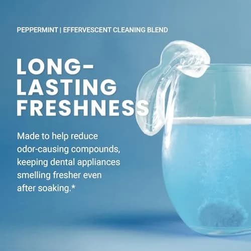 M3 Naturals Overnight Whitening Retainer Cleaner Tablets 120 Count | Cleans and Whitens Dental Appliances thumbnail 8