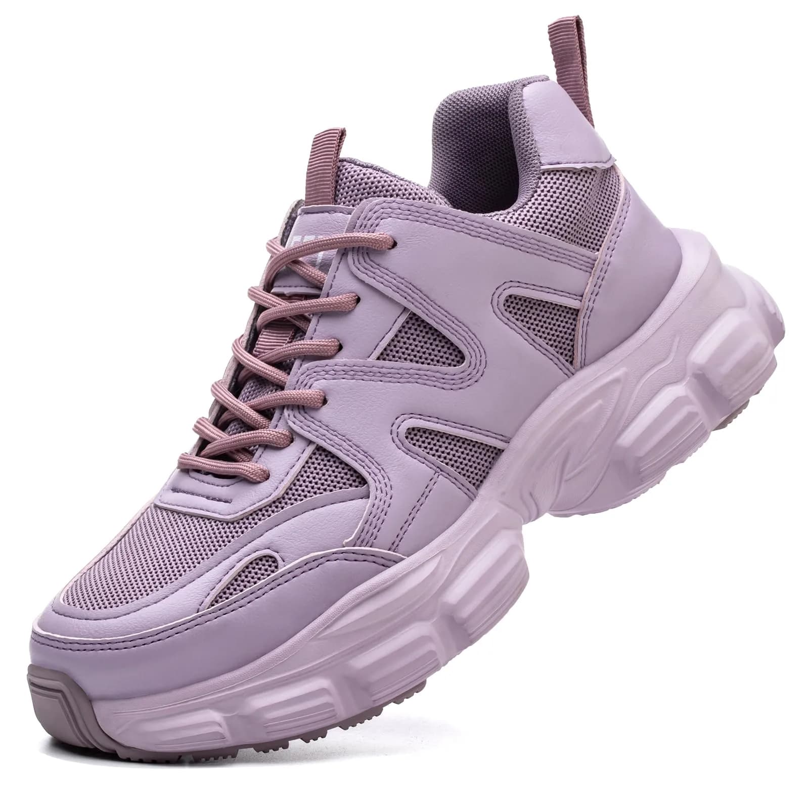 Hogent Steel Toe Shoes for Men & Women, Purple Work Shoes, 2.27 kg (5 lb) | Safety Toe Protection