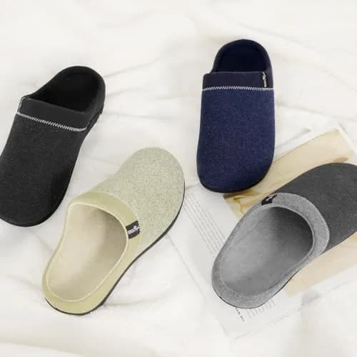 ERGOfoot Orthopedic Slippers for Women Men with Arch Support | Blue Clog House Shoes thumbnail 7
