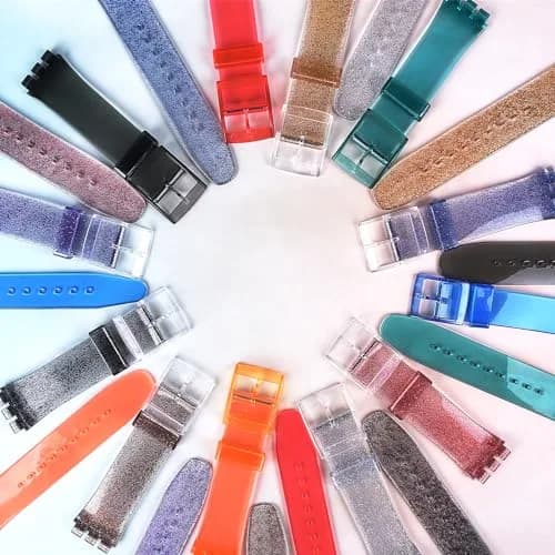 GREENOLIVE Silicone Rubber Watch Strap/Watch Band Replacement for Swatch (20mm) | Waterproof, Skin-Friendly, Easy Install thumbnail 6