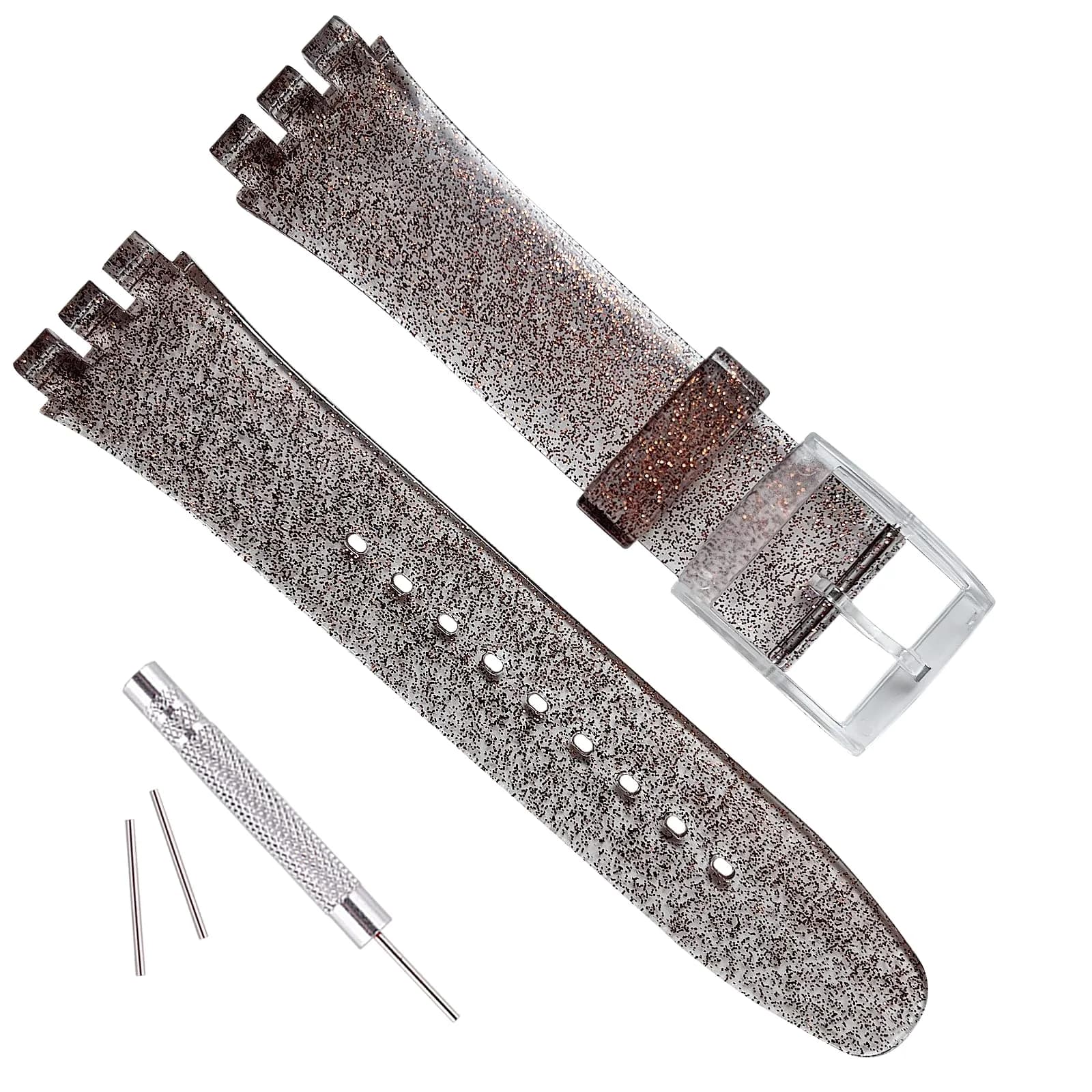 GREENOLIVE Silicone Rubber Watch Strap/Watch Band Replacement for Swatch (20mm) | Waterproof, Skin-Friendly, Easy Install