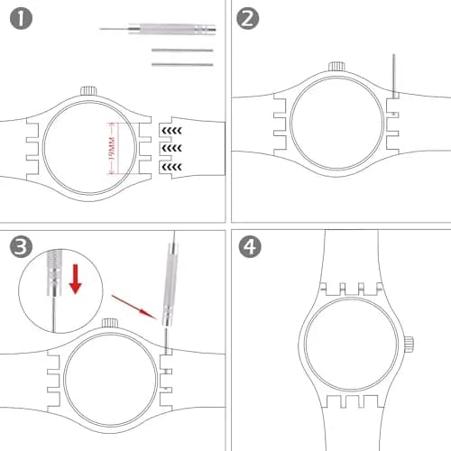 GREENOLIVE Silicone Rubber Watch Strap/Watch Band Replacement for Swatch (20mm) | Waterproof, Skin-Friendly, Easy Install thumbnail 3