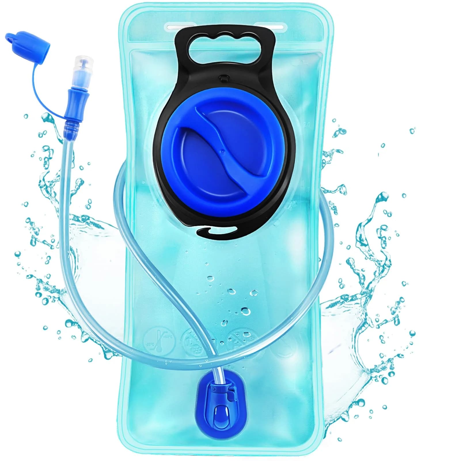 CHERAINTI 2L Blue Hydration Bladder for Backpacks | Leak-Proof Water Reservoir - main product image