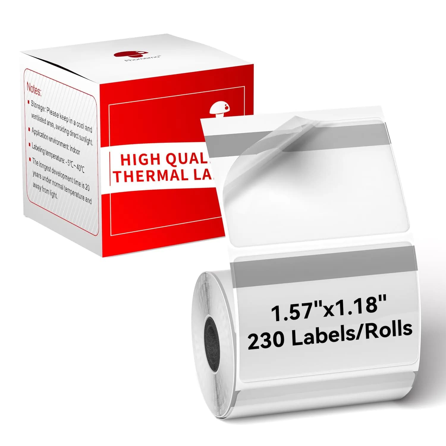 Phomemo Transparent Thermal Labels 230PCS | Waterproof, Oil-Resistant, Compatible with M110/M220 — Transparent
