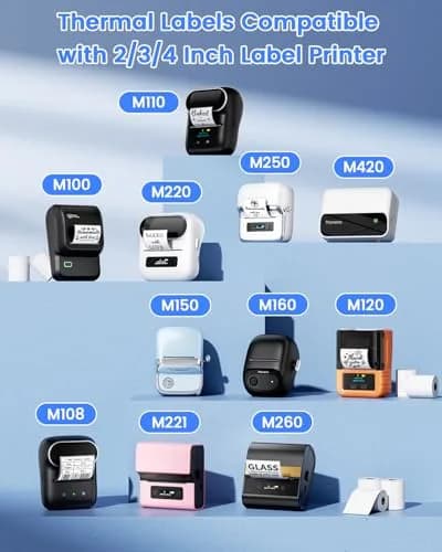 Phomemo Transparent Thermal Labels 230PCS | Waterproof, Oil-Resistant, Compatible with M110/M220 thumbnail 4