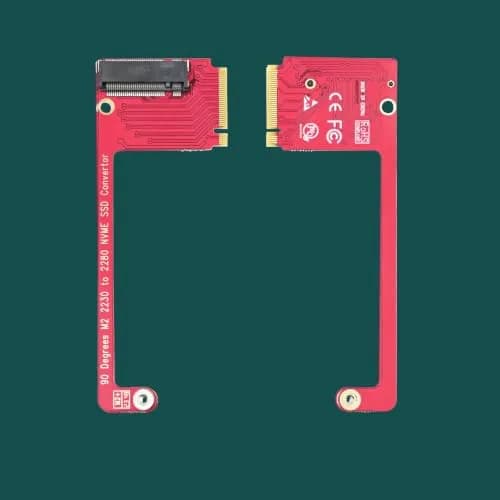 LinksTek ASC-3080 NVME SSD Convertor for ROG Ally Gaming Handheld, Expand M2 2230 Type SSD to M2 2280 Type SSD with 90 Degree Conversion thumbnail 5