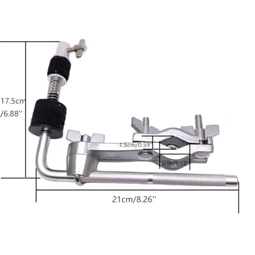 TUOREN Cymbals Clamp Cymbal Extension Arm and Clamp Set | Compatible with Hi-Hat Cymbal Drum Kit thumbnail 6