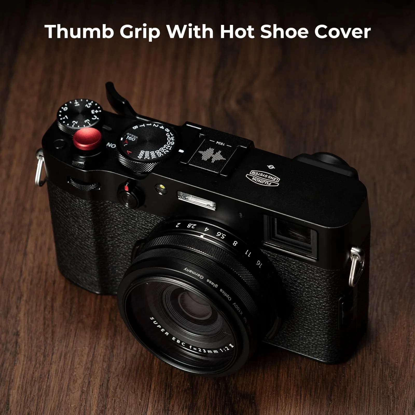 SmallRig Thumb Grip with Hot Shoe Cover for FUJIFILM X100VI / X100V (Black) 6.6cm (2.6in) | Enhances Grip & Protects Camera - view 6