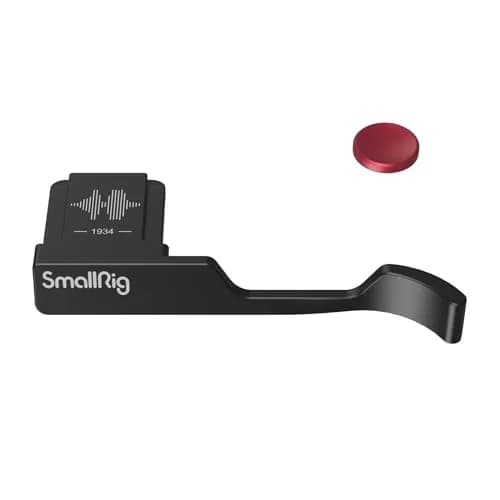 SmallRig Thumb Grip with Hot Shoe Cover for FUJIFILM X100VI / X100V (Black) 6.6cm (2.6in) | Enhances Grip & Protects Camera thumbnail 1