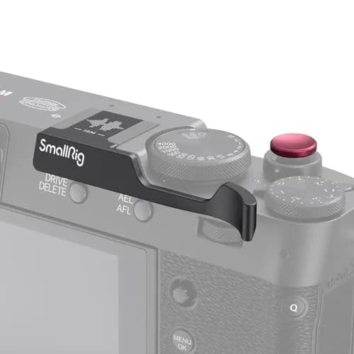 SmallRig Thumb Grip with Hot Shoe Cover for FUJIFILM X100VI / X100V (Black) 6.6cm (2.6in) | Enhances Grip & Protects Camera thumbnail 9