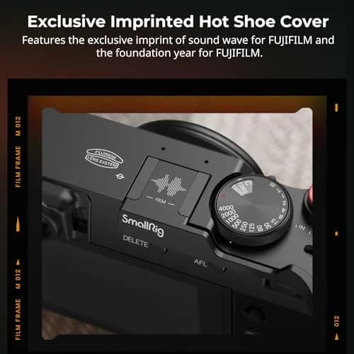 SmallRig Thumb Grip with Hot Shoe Cover for FUJIFILM X100VI / X100V (Black) 6.6cm (2.6in) | Enhances Grip & Protects Camera thumbnail 2
