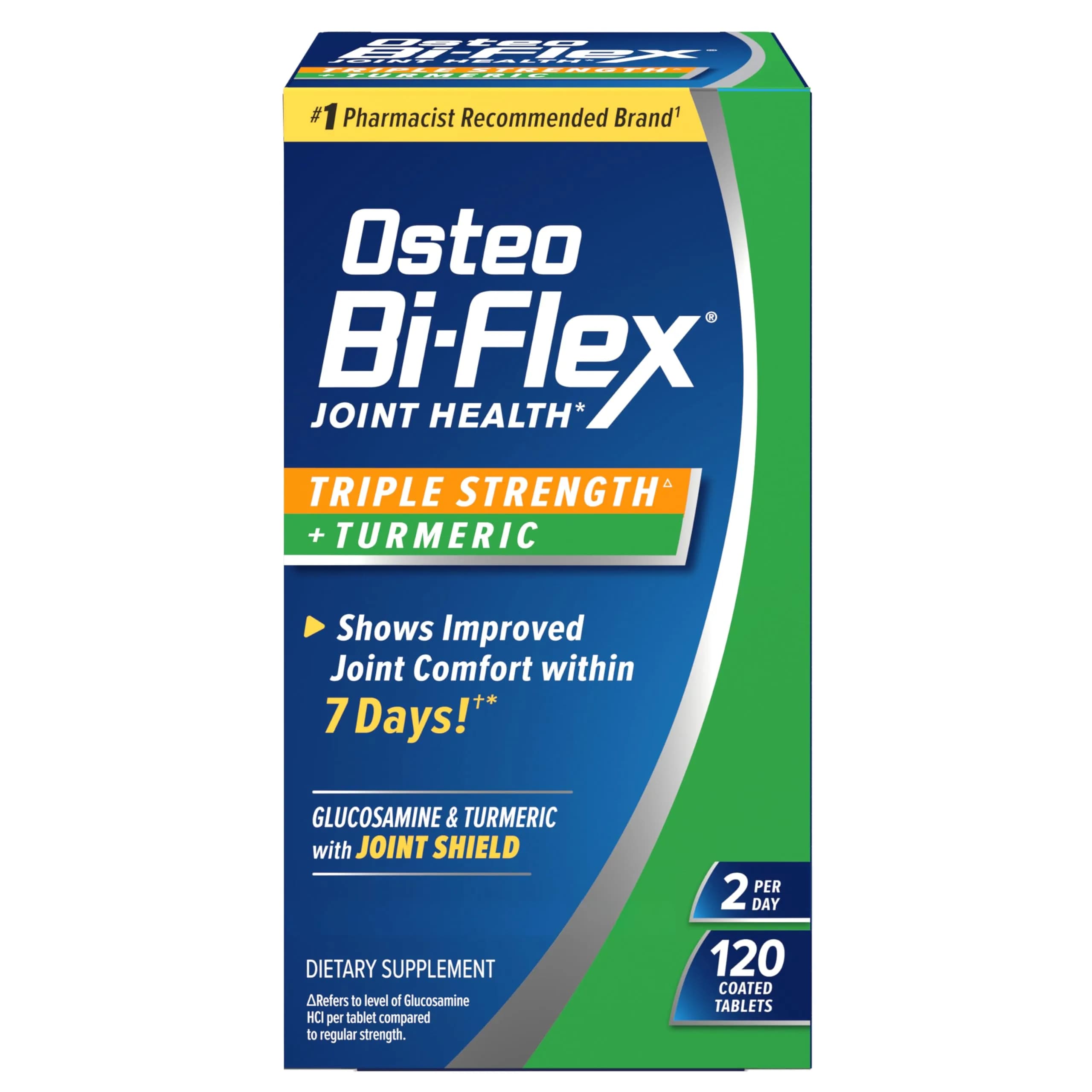 Osteo Bi-Flex Glucosamine Triple Strength Plus Turmeric Supplement, 120 Ct | Supports Joint Comfort & Mobility