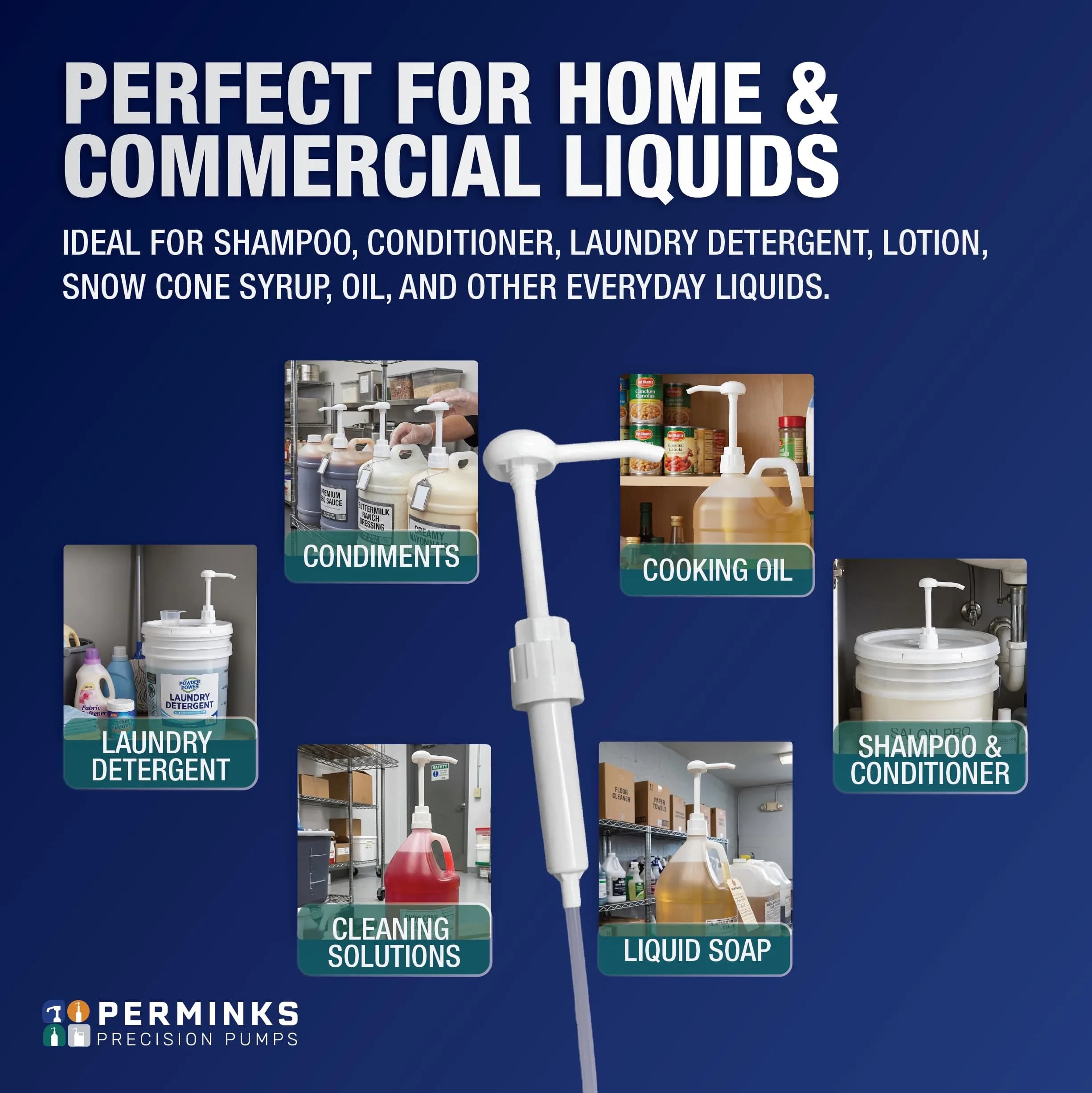 PERMINKS 5 Gallon Pump Dispenser (2-Pack) | Universal Fit for Buckets & Large Containers - view 5