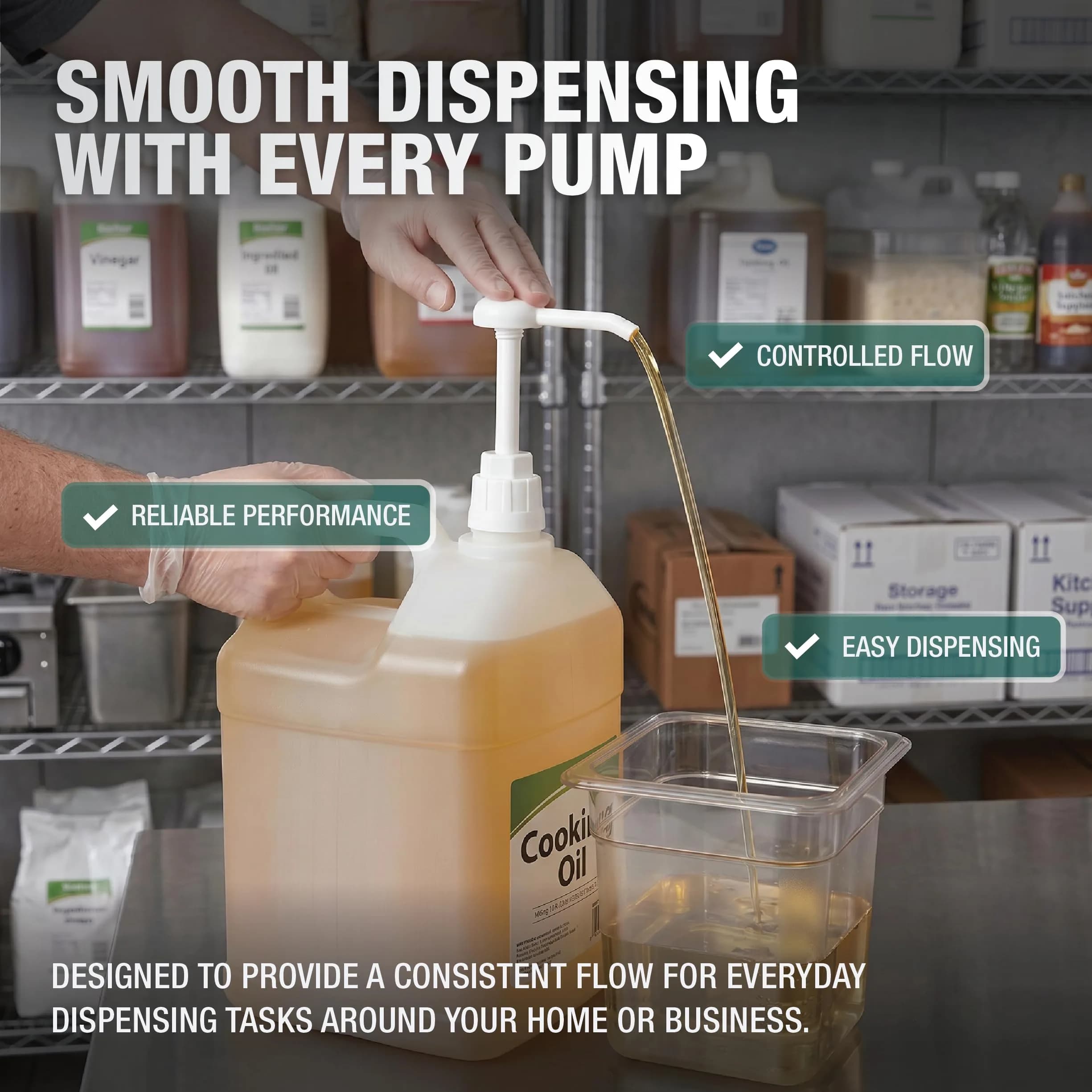 PERMINKS 5 Gallon Pump Dispenser (2-Pack) | Universal Fit for Buckets & Large Containers - view 8