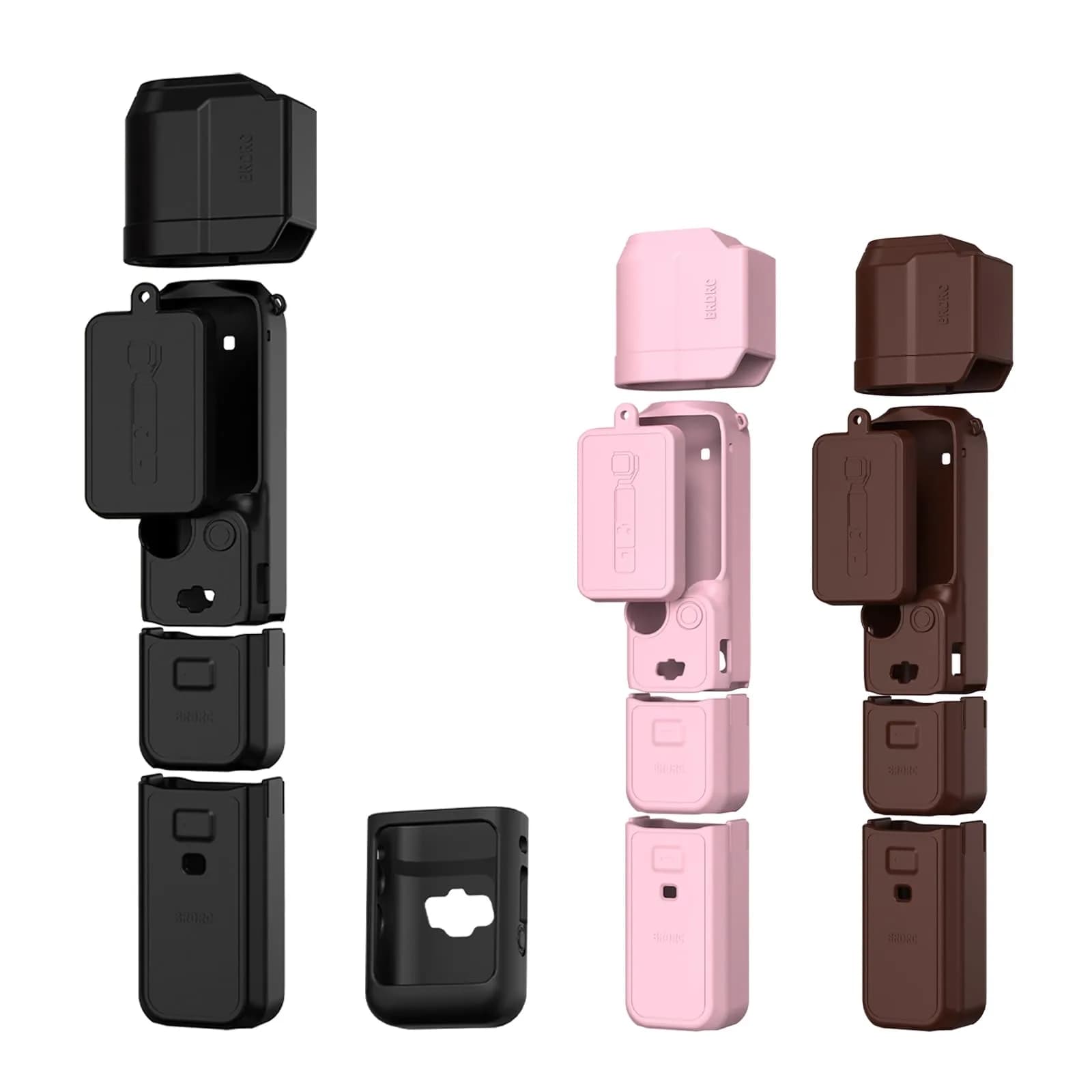 BRDRC Pocket 3 Silicone Cover for DJI OSMO Pocket 3 | Scratch-Resistant Skin & Anti-Loss Strap