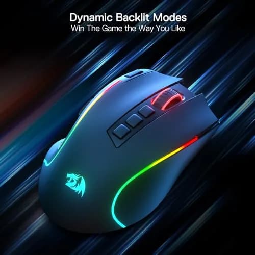Redragon M612 PRO Wireless RGB Optical Gaming Mouse 8000 DPI 12 Programmable Buttons | 3-Mode Connectivity thumbnail 7