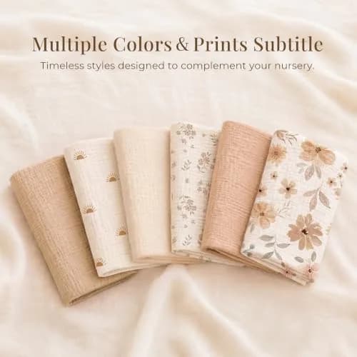 Konssy 2-Pack Muslin Nursing Pillow Covers | Sun Soft Slipcover for Baby thumbnail 9