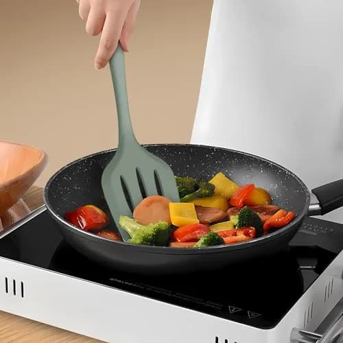 AOTHOD Silicone Cooking Utensils Set - Heat Resistant 446°F | BPA Free Kitchen Gadgets thumbnail 4