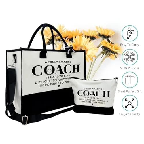SUSZDOU Canvas Tote Bag for Women with Zipper Closure | Large Capacity, Waterproof, Reusable, Gift-Ready (17x12.6x7.9 inch) thumbnail 6
