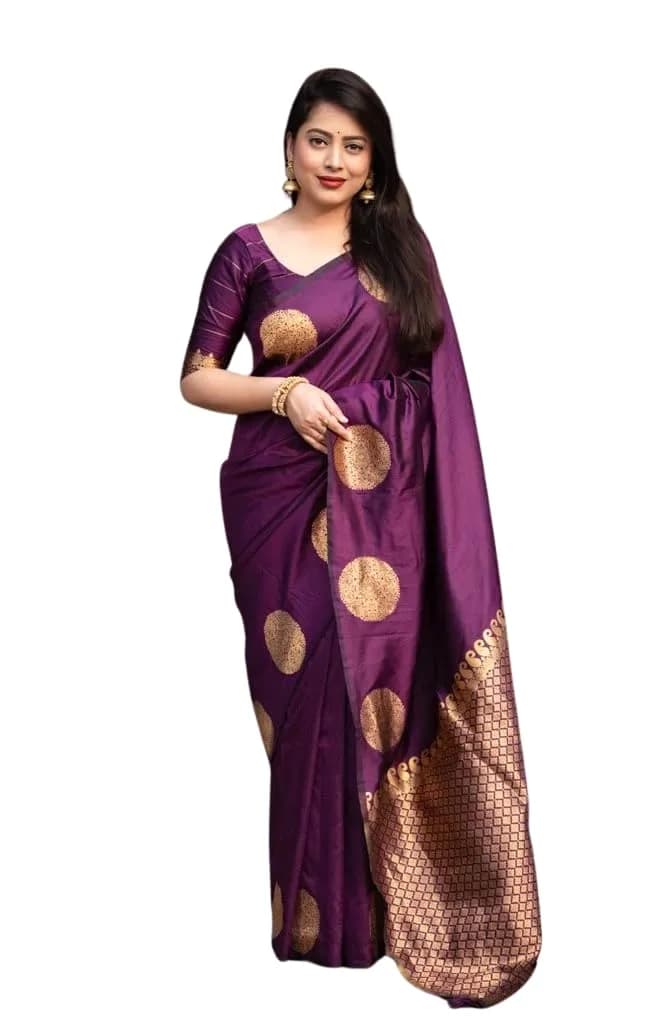 Avantika Fashion Women's Kanjivaram Silk Saree 5.3m | Jacquard & Zari Work, One Size - main product image