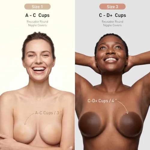ATTLADY Nipple Covers 4 Pairs Silicone Reusable No Show | Hypoallergenic, Waterproof & Discreet thumbnail 5
