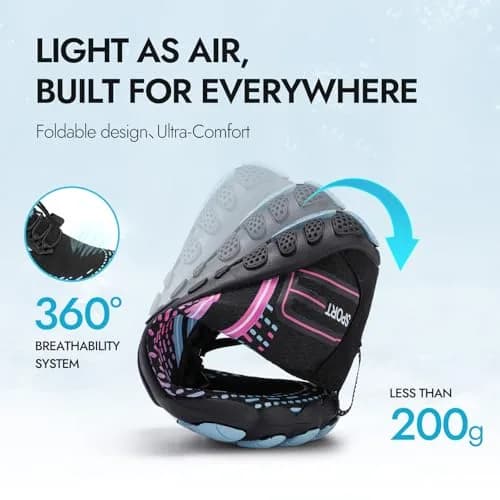 ATHMILE Water Shoes for Women Men - Quick Dry Barefoot Beach Swim Pool Aqua Socks | US Women 10 / Men 8.5 thumbnail 5