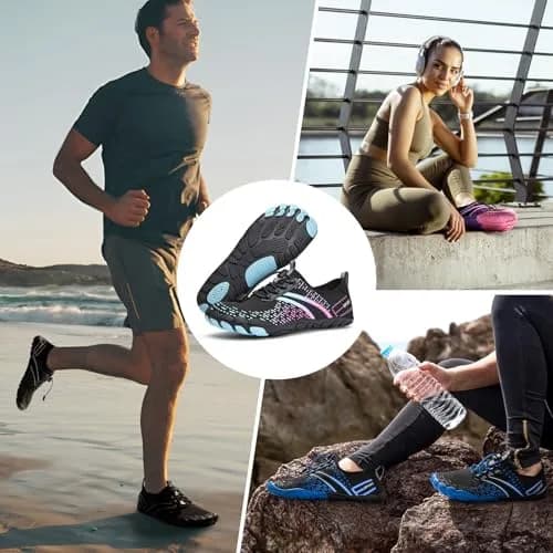 ATHMILE Water Shoes for Women Men - Quick Dry Barefoot Beach Swim Pool Aqua Socks | US Women 10 / Men 8.5 thumbnail 2