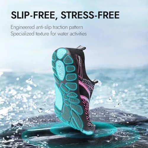 ATHMILE Water Shoes for Women Men - Quick Dry Barefoot Beach Swim Pool Aqua Socks | US Women 10 / Men 8.5 thumbnail 4