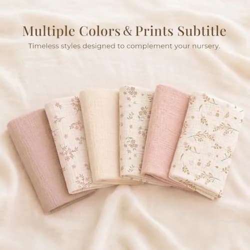 Konssy 2-Pack Muslin Nursing Pillow Covers, Floral Soft Slipcover for Baby | 25" x 18" | 100% Cotton, Zipper thumbnail 9