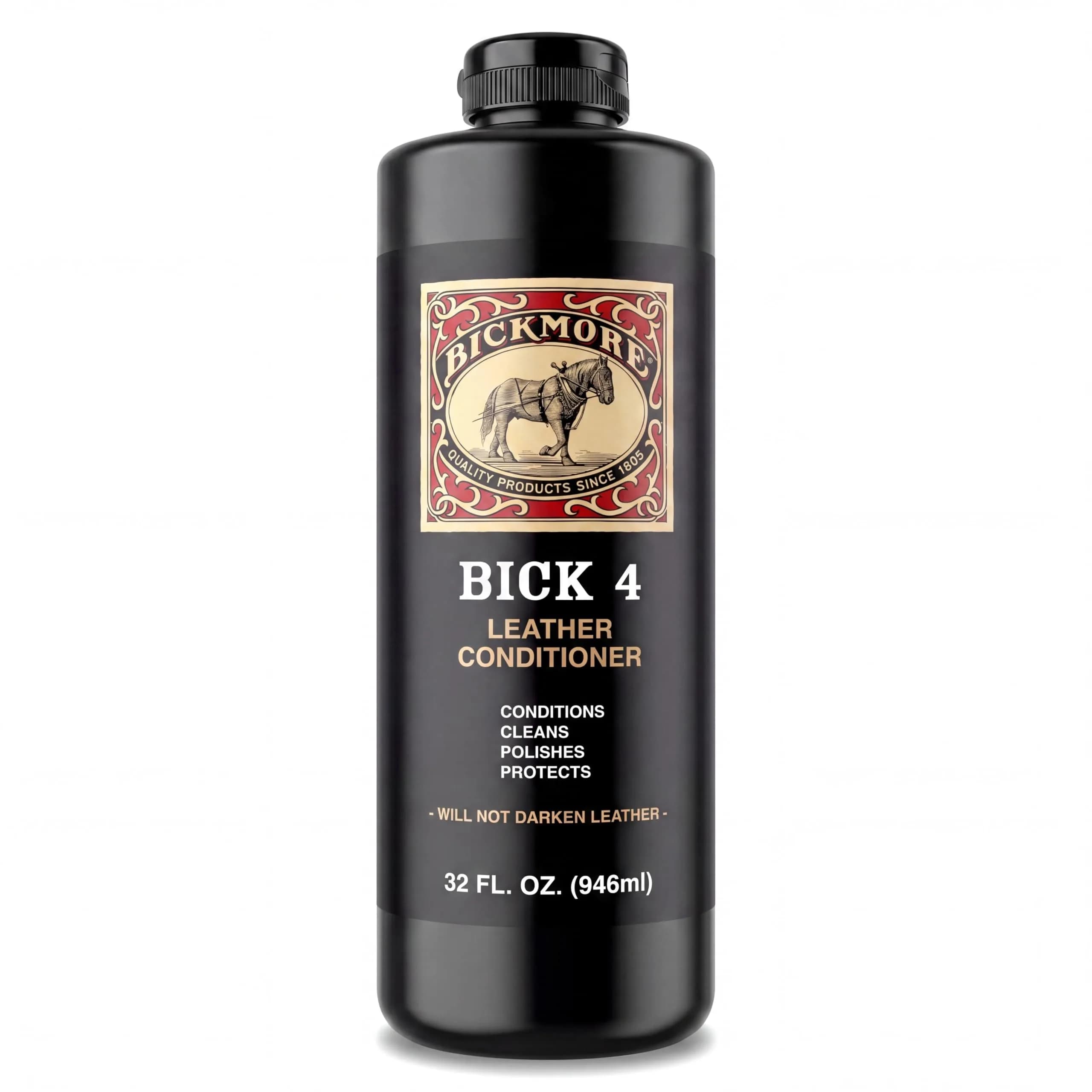 Bickmore Bick 4 Leather Conditioner & Cleaner 946ml (32 Fl Oz) | Won't Darken Leather - main product image