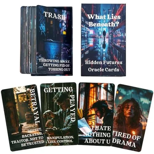 GZXINKE Spill The Beans Oracle Cards 56 Cards (7cm x 12cm) | Revealing Hidden Truths thumbnail 1