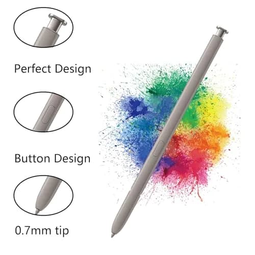 CaoXiong S24 Ultra S Pen Replacement for Samsung Galaxy S24 Ultra Stylus (Light Gray) | Aluminum Stylus Pen for Touch Screens thumbnail 2