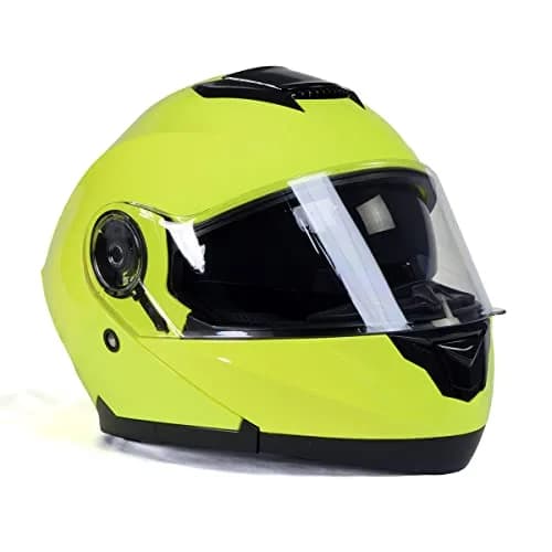 Milwaukee Helmets Advanced DOT Modular Full Face Motorcycle Helmet - Flip Up Front - Dual Visor Drop Down Shield | DOT FMVSS 218 Certified thumbnail 8