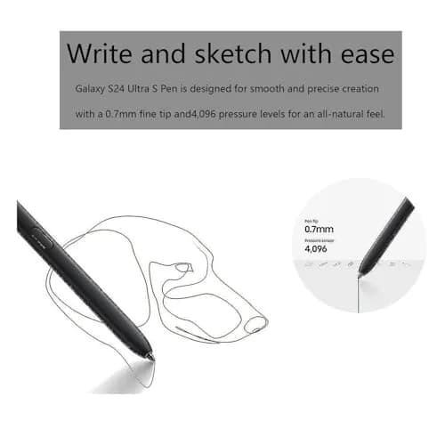 CaoXiong S24 Ultra S Pen Replacement for Samsung Galaxy S24 Ultra Stylus, Dark Gray | Aluminum Stylus Pen for Touch Screens thumbnail 4