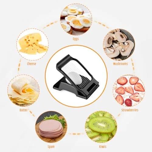 REDSETS Multipurpose Heavy Duty Aluminium Egg Slicer with Stainless Steel Wire | Slices 11 Egg Pieces thumbnail 2