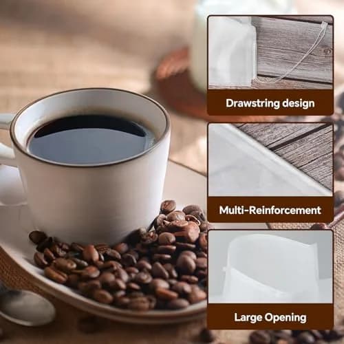 XNXQLFPY Commercial Cold Brew Coffee Filters 50 Pcs (20" x 20") | Brew 5 lbs Coffee thumbnail 5