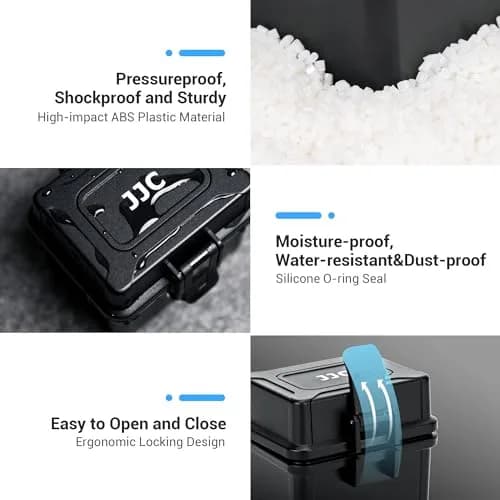 JJC Battery & SD Card Case Water-Resistant Shockproof Storage Box for Lithium Batteries & Memory Cards thumbnail 4