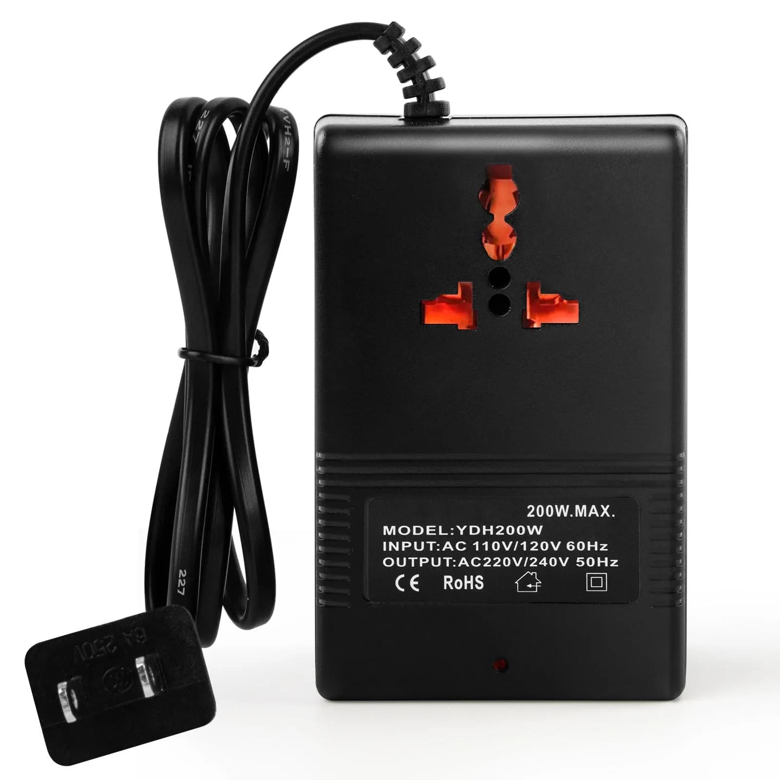 autotron 200W Voltage Transformer Power Converter 110V to 220V | ETL Certified — 200W