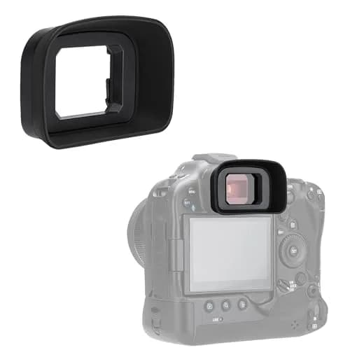 KIWIFOTOS ER-H Long Eyecup Eyepiece Viewfinder for Canon EOS R3 Camera | Blocks Stray Light for Clearer Views thumbnail 1