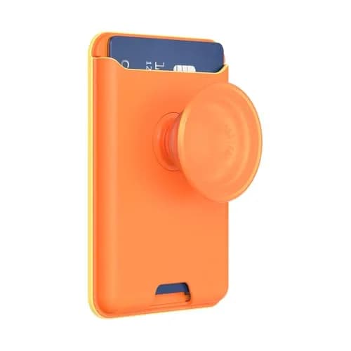 PopSockets Phone Wallet for MagSafe with Grip- Canteloupe | Slim Magnetic Wallet & Card Holder for MagSafe iPhones & Android thumbnail 3