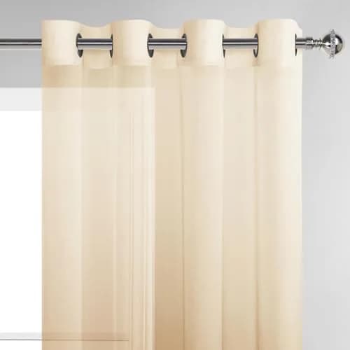 DWCN Taupe Ombre Sheer Curtains 96 Inches Long | Elegant Light Diffusion for Living Room thumbnail 5