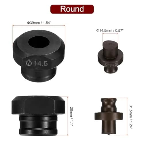 HARFINGTON Hydraulic Hole Punch Die 14.5mm | Precise Round Hole for Power & Hand Tools thumbnail 2