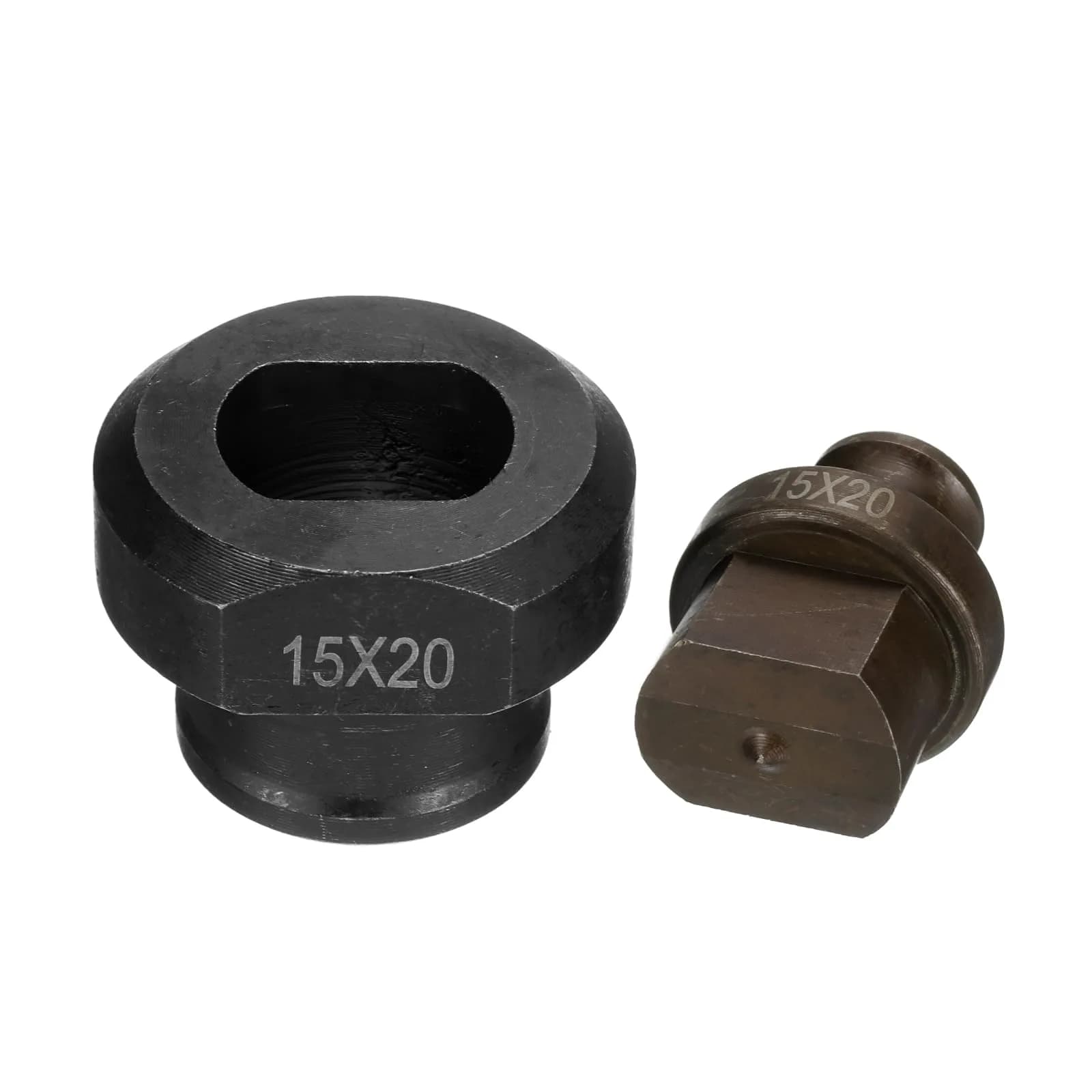 HARFINGTON Hydraulic Hole Punch Die 15x20mm Oval Hole Electric Hydraulic Punching Kit | Precise Slotted Holes for Angle Steel - view 3