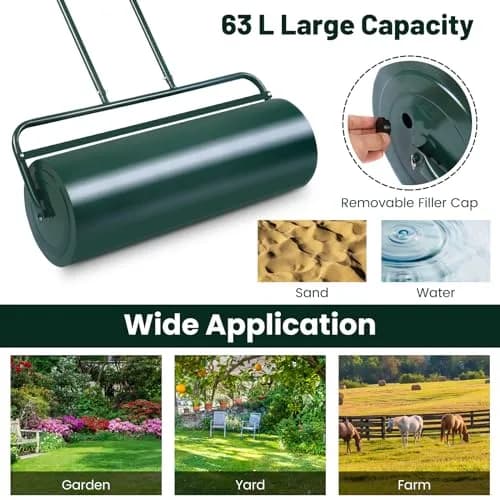 ARNOT Lawn Roller 12x36-Inch | Heavy-Duty Water/Sand Filled Garden Drum for Lawn & Yard thumbnail 5