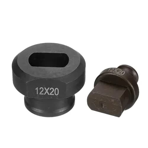 HARFINGTON Hydraulic Hole Punch Die 12x20mm Oval Hole Kit | Precise Metal Punching for Angle Steel thumbnail 3