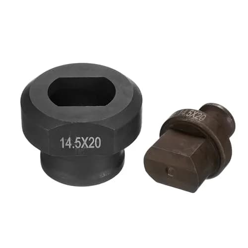 HARFINGTON Hydraulic Hole Punch Die 14.5 x 20mm Oval | Electric Hydraulic Punching Kit for MHP-20 JP-20 thumbnail 3