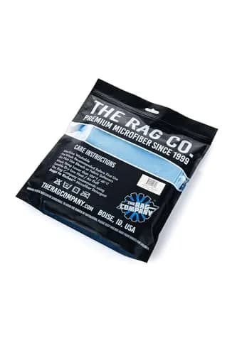 The Rag Company Diamond Weave Glass & Window Towel 40cm x 40cm (16in x 16in) Blue (6-Pack) | Streak-Free Shine for Mirrors & Chrome thumbnail 6