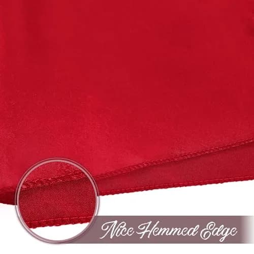 Eychei Satin Napkins, Red, 17" x 17" | Elegant, Durable Polyester for Home & Commercial Use thumbnail 6